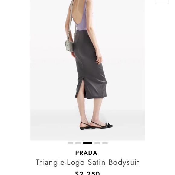 Prada Satin bodysuit in lavender - Picture 7 of 7